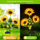 🌻Solros solenergidrivna trädgårdslyktor med LED-belysning
