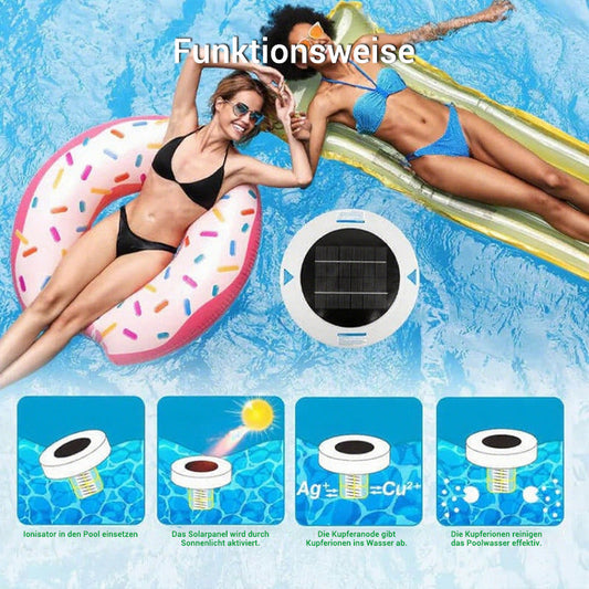 Kristallklar pool - utan kemikalier, med solenergi🌞SOLJONISERARE FÖR KRISTALLKLART VATTEN I POOLEN