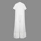 V-ringad lös jumpsuit för kvinnor