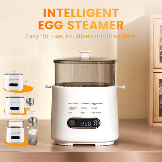 🎁🥚 2026 NY DESIGN – 50 % RABATT! ✨ Mini Multifunktionell Äggkokare med Smart Touchpanel – Enkel Frukost med Ett Tryck 🍳