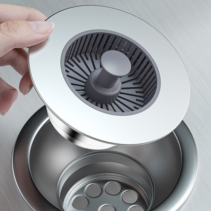 Pop-up avtappningsplugg med sil