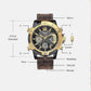 Multifunktionell dubbel display 3ATM vattentäta mansklocka med kvarts och sportfunktion