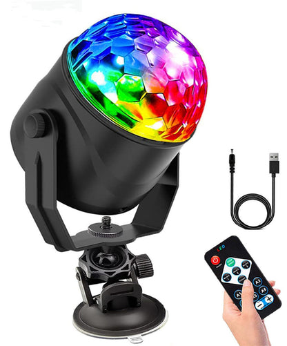 🖤Black Friday-topplista!✨ Magisk LED-diskokula – RGB-stroboeffekt, fjärrkontroll&bärbar(Skapa omedelbar feststämning för fester, karaoke & mer!)