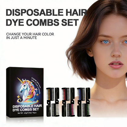 6-pack engångskammar för hårfärgning