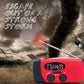 ✨suitiifamily™  Multifunktionell Bärbar Nödradio med Vev & Solcell – Powerbank & Ficklampa för Krisberedskap & Camping 🔋