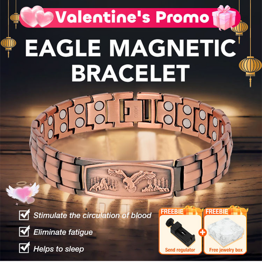 ⏳Begränsad tid – 50% rabatt⏰Magnetarmband för män med örnmönster