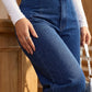 Högmidjade jeans med vida ben för damer