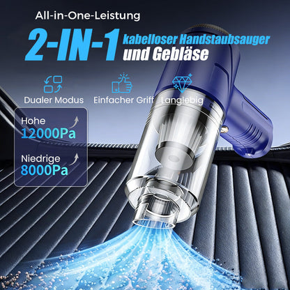 📢📢50 % rabatt!! ⏰2-i-1 trådlös handdammsugare med blåsfunktion