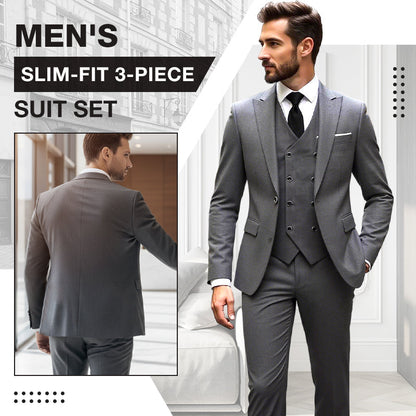 📢60% RABATT NU🔥Slim-fit 3-delad kostym för herr