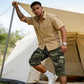 🩳 53% RABATT 🗺️ | Herr Camouflage Cargo-Shorts – Många Fickor & Avslappnad Passform