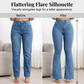 👖 50% RABATT! 💙 Högmidjade Utsvängda Stretchjeans för Kvinnor – Bekväm Passform, Retro Stil & Stretchigt Tyg 🌸