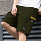🩳 50% RABATT 🌿 | Herrshorts med Dragsko – Cargofickor & Rak Benform