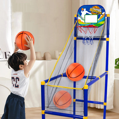🏀 50% RABATT NU! Inomhusbasket-arkadspel för barn – automatisk bollretur & stabil konstruktion – perfekt för aktiv lek & koordination – komplett set med boll & pump 🧒🎯