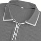 👕 50% RABATT! 🌞 Somrig Casual Kortärmad Pikétröja – Andningsbar Bomull, Modern Passform & Perfekt För Avslappnade Dagar 🏖️