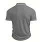 👕 50% RABATT! 🌞 Somrig Casual Kortärmad Pikétröja – Andningsbar Bomull, Modern Passform & Perfekt För Avslappnade Dagar 🏖️