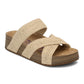 👡 50% RABATT NU!✨ Dam Korsande Vävda Remmar Kloss Sandaler – Förhöjd Plattform & Dubbel Rem – Sommar Essential 🌿