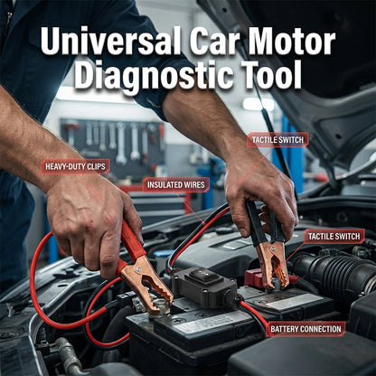 🔧 50% RABATT NU! 🚗 Universal Bilmotor Diagnostiskt Verktyg – Tunga Kopparklämmor, Enknappskontroll & Omedelbar Felsökning ✨