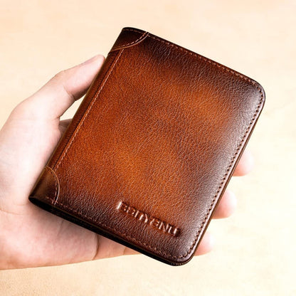 🔥 50% RABATT! 🔥Multifunktionell plånbok i äkta läder med RFID-blockering Vattentät och hållbar