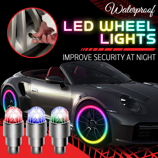🔥🎁Nyhet 50 % RABATT🔥Vattentäta LED-däckventillys