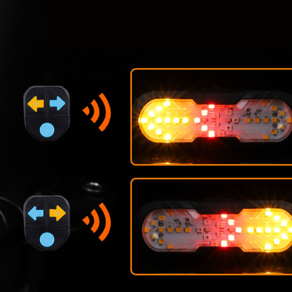 ⏰🚴‍♂️ ENDAST UNDER EN BEGRÄNSAD TID: -50 % 🔥 Smart säkerhetslampa för cyklar med trådlös fjärrkontroll – ett måste för säker cykling ✨