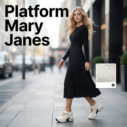 👡 50 % RABATT! 🌸 Andningsbara, vävda Mary Janes med platåsula – lätta, bekväma och snygga för varma dagar – perfekta till sommarklänningar ☀️