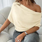 👚 50% RABATT ✨ | Asymmetrisk Topp – Bar Axel & Fladdermusärmar🎁Större rabatt under begränsad tid!
