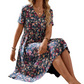 👗 50% RABATT! 🌸 Blommig sommarklänning – V-ringning, lätt & romantisk – Perfekt för strandpromenader, picknick eller varma sommardagar – feminin och luftig design ☀️