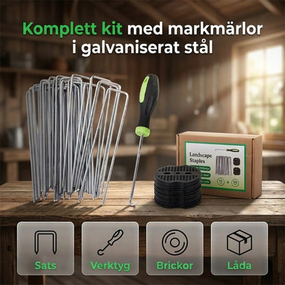 Trädgårdshäftstift i galvaniserat stål
