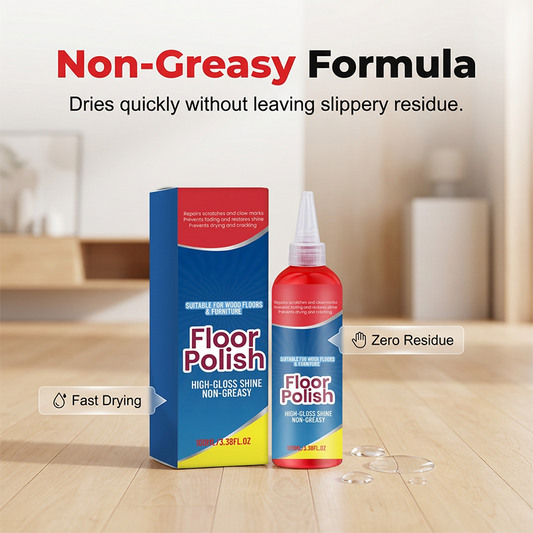 📢📢Köp 2, få 1 gratis!! ⏰ Golvpolish – reparerar repor, lämnar inga fettfläckar, långvarig effekt 🔧
