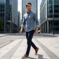 🔥 50% RABATT 👕 Herrskjorta i modern passform med rutmönster ✨ Stilren komfort för både vardag och helg