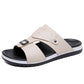 👞 50% RABATT! 💫 Herr konstläder slip-on sandaler – Andningsbar mesh & halksäker sula – Bekväm passform, perfekta för sommar, strand eller vardagspromenader 🏖️