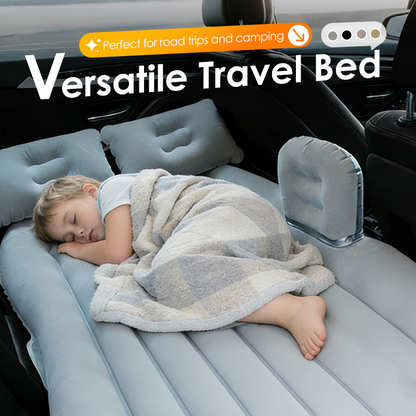 🛏️ 50% RABATT NU! 🚗 Inflatable Car Air Mattress Travel Bed – Mjuk & Stödjande – Perfekt för Bilsemester, Camping & Gästsäng – Komplett Set med Pump & Kuddar 🌙