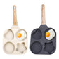 🍳 50% RABATT! ✨ Multifunktionell 4-håls omelettpanna – Non-stick plättpanna & äggpanna för snabb frukost