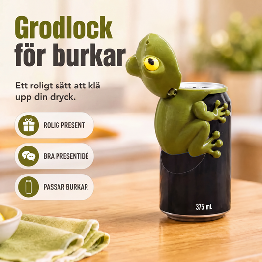 ✨ 50 % RABATT NU!✨Söt grodformad lock till dryckesburk