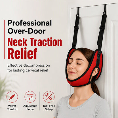 🩺 50 % RABATT NU! 💆 Nacktractionsanordning – dörrmontering, bekväm krage & justerbara remmar – skonsam avlastning hemma 🌿