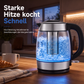 ☕ 50 % RABATT NU! ⚡ 2L elektrisk vattenkokare i glas – stor kapacitet, automatisk avstängning & överhettningsskydd – perfekt för te och kaffe 🏠