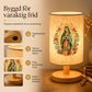 🔥Träbordslampa med Jungfru Maria-mönster