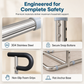 Sofa Stand Assist Rail for Elderly Stainless Steel Sit to Stand Support Frame Grab Bar Mobility Aid