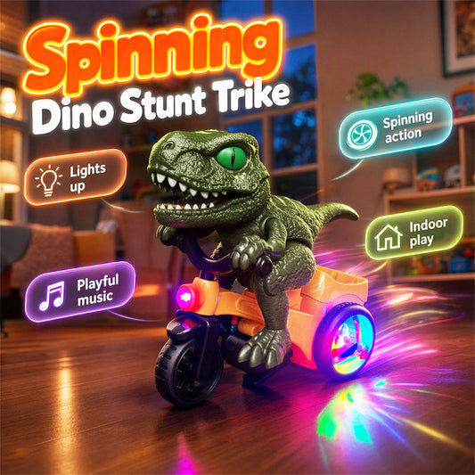 🦖50% RABATT🛺 Elektrisk Dinosaurie-Trehjuling för Småbarn