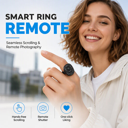 📱50% RABATT🎛️ Ringformad Bluetooth-fjärrkontroll, enkel att använda🔘