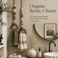 🧺 50 % RABATT NU! 🌿 Dekorativ handdukshängare med pärlor och träring – naturlig bohemisk charm ✨