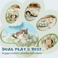 Washable Cat Tunnel Bed for Indoor Cats