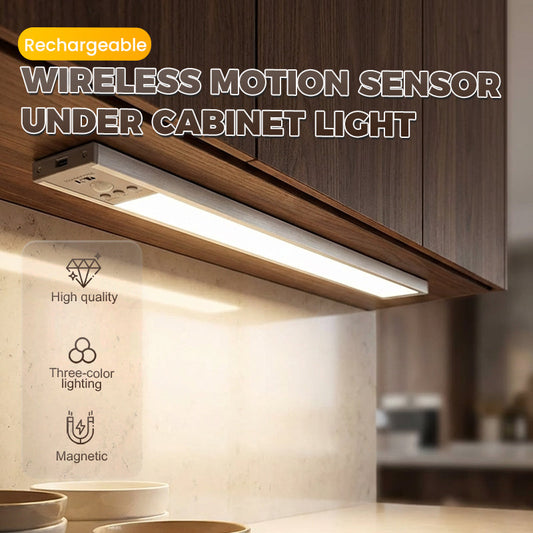 💡Uppladdningsbar trådlös rörelsesensorlampa under skåpet – Ljus precis när du behöver det✨
