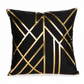 Classical European Style Gold Foil Stamped Throw Pillow Cover 45x45cm Decorative Cushion Cover for Sofa Home Decor Insert Not Included