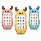 📱 Cartoon Deer Baby Toy Phone Bilingual Early Educational Simulation Smartphone with Music and Stories for Toddlers