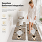 🛁 LIMITED‑TIME 50% OFF! 🧼 4 Piece Faux Cashmere Absorbent Bathroom Rug Set with Rectangular Mat U Shaped Toilet Mat Toilet Lid Cover and Long Runner Rug 🧽