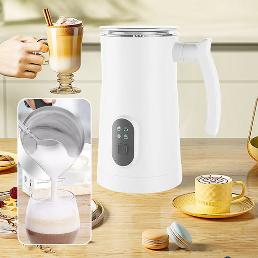 ☕ 50% RABATT NU! 🥛 Elektrisk Mjölkskummare – Varm & Kall Skum, Magnetisk Visp & Kafékvalitet – 400W för Lattes, Cappuccinos & Mer 🍶