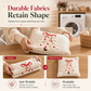 🎄50% RABATT🧸Broderad Julgransformad Kuddfodral med Rosett 45x45cm, fin juldekoration till hemmet✨