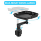 ⏳🔥LIMITED-TIME 50% OFF! 🚗 Car Cup Holder Tray: 360° Swivel, Extendable Surface, Phone Slot, Tool-Free Install