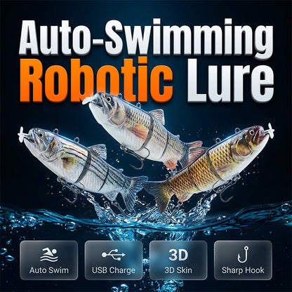 🎣50% RABATT✨Elektroniskt Fiskebete med LED-ljus och Flerledad Konstruktion, lockar fiskar effektivt💦